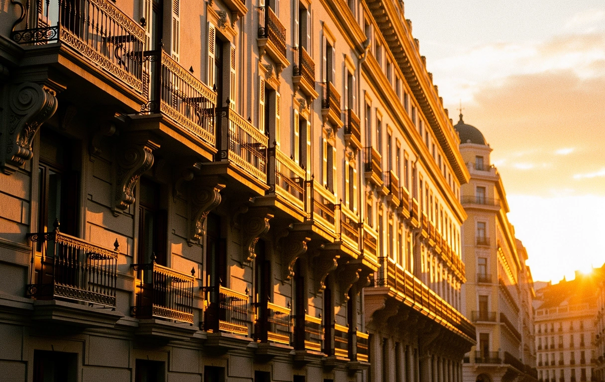 Vista de la Gran Vía en León